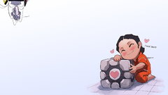 Portal Companion Cube Chell