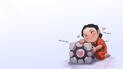Portal Companion Cube Chell