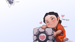Portal Companion Cube Chell