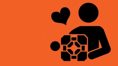 Portal cubes Hearts stick
