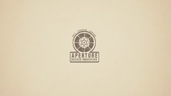 Portal vintage logos minimalistic video games Aperture 