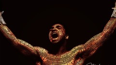 Portraits muhammad ali typographic portrait Cassius Clay