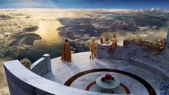 Poseidon armor gods Greek golden Zeus artwork immortals Athena