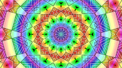 Positive image kaleidoscope psychedelic