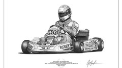 Posters Michael Schumacher formula one Karts karting