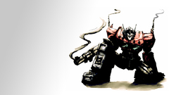 Prime painted Optimus kneeling