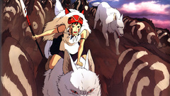 Princess mononoke Wolves boar