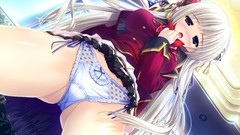 Prism blush long hair blue eyes game cg underwear panties 