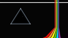 Prism rainbows black background