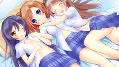 Project school blush anime girls wink love live school idol 