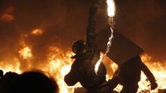 protestors bombs Ukraine fire terrorist