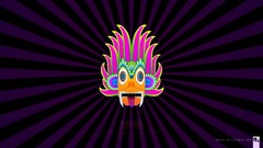 Psychedelic devil Traditional Sri Lanka Devils minimalistic 