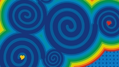 Psychedelic labyrinth abstract