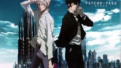 Psycho-pass makishima shougo kougami shinya anime boys