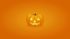 Pumpkins helloween orange background Simple Background