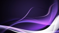 Purple abstract waves 3D renders purple strands