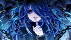 Purple Anime chains anime girls S4 League ophelia