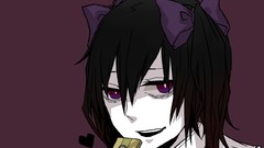 Purple background brunettes video