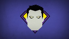 Purple background dc comics minimalistic blo0p bizarro villians