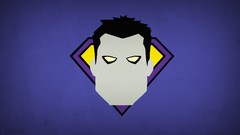 Purple background dc comics minimalistic blo0p bizarro villians