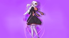 Purple dress long hair anime girls Bunnies vocaloid animal ears 