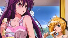 Purple eyes wink anime