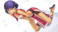 Purple hair anime girls