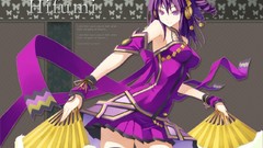 Purple hair curly hair