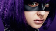 Purple hair kick-ass 2 chloë grace moretz domino mask