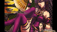 Purple hair short hair