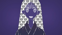 Purple long hair anime girls sayonara zetsubou sensei open 