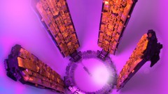 Purple orange mass effect citadel Legos