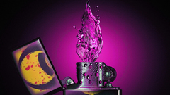 Purple Photo manipulation lighter