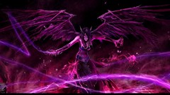 Purple woman evil devil demons League of Legends morgana devil 