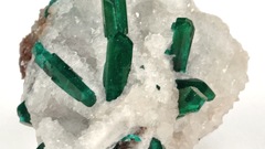 Quartz Dioptase crystals