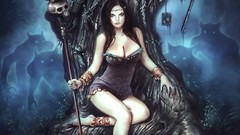 Queen abstract skulls