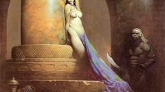 Queen Egyptian Pillars Frank