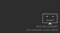 quote computer Typography Minimalism Paranoia monochrome gray