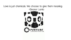 Quotes Companion Cube chemistry