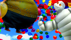 Race rivalry high balloon