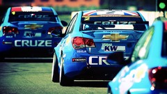 Racing cars depth of field Chevrolet Cruze