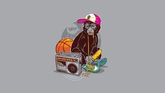 Radio basketball bananas hats monkeys shoe laces minimalistic