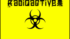 Radioactive signs yellow color
