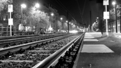 Railroad tracks hardscapes