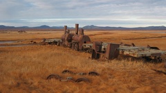 Railroad tracks steam engine