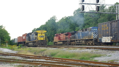 Railroad tracks vehicles trains