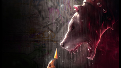 Rain Animals Dogs graffiti