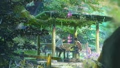 Rain Anime Makoto Shinkai anime girls the garden of words