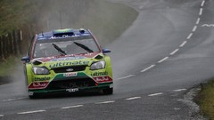 Rain asphalt cars roads Ireland rally races vehicles racing wrc 