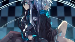 Rain bright Anime Manga long hair anime girls blue eyes short 